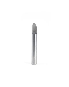 Amana tool 45768 Solid Carbide 60 Degree Engraving 0.090 Tip Width x 1/4 SHK x 2 Inch Long Signmaking Router Bit