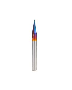 Amana tool 45783-K SC Spektra Extreme tool Life Coated Carving Liner 18 Deg x 1/4 D x 5/8 CH x 1/4 SHK x 2-1/2 Inch Long Single Flute Router Bit