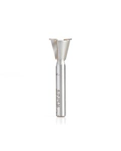 Amana tool 45815 Carbide Tipped Dovetail 14 Deg x 1/2 D x 1/2 CH x 1/4 Inch SHK Router Bit