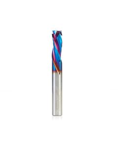 Amana tool 46020-K CNC SC Spektra Extreme tool Life Coated Mortise Compression Spiral 3/8 D x 1 CH 3/8 SHK 3 Inch Long 3 Flute Router Bit