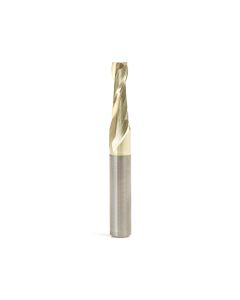 Amana tool 46042 Solid Carbide Spiral 3/16 Dia x 5/8 Cut Height x 1/4 Shank x 2 Inch Long Composite, Fiberglass & Phenolic Cutting ZrN Coated 2 Flute Up-Cut Router Bit