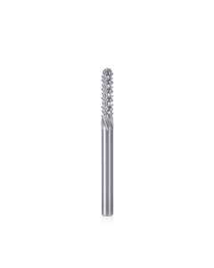 Amana tool 46087 End Mil Point Diamond Pattern, Composite Cutting 1/8 Dia x 1/2 Cut Height x 1/8 Shank x 1-1/2 Inch Long Ultra-Fine Router Bit