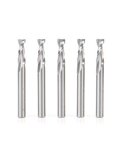 Amana tool 46102-5, 5-Pack SC Spiral Plunge 1/4 D x 3/4 CH x 1/4 SHK x 2-1/2 Inch Long 2 Flute Up-Cut Router Bits