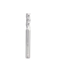 Amana tool 46149 CNC Solid Carbide Spiral Plunge 1/4 D x 3/4 CH x 1/4 SHK x 2-1/2 Inch Long Up-Cut, 3-Flute Router Bit