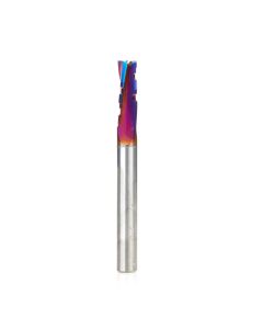 Amana tool 46150-K CNC SC Spektra Extreme tool Life Coated Phenolic, Resin and Composite Cutting with Chipbreaker Slow Helix Up-Cut 1/4 D x 3/4 CH x 1/4 SHK x 2-1/2 Inch Long x 3 Flute Router Bit