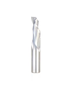 Amana tool 46158 CNC Solid Carbide Compression Spiral 1/2 D x 1-1/8 CH x 1/2 SHK x 3 Inch Long Single Flute Router Bit