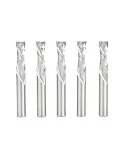 Amana tool 46172-5, 5-Pack CNC Solid Carbide Compression Spiral 3/8 D x 1-1/4 CH x 3/8 SHK x 3 Inch Long Router Bits