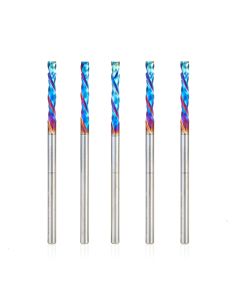 Amana tool 46180-K-5, 5-Pack CNC SC Spektra Extreme tool Life Coated Compression Spiral 1/8 D x 13/16 CH x 1/8 SHK x 2-1/2 Inch Long Router Bits
