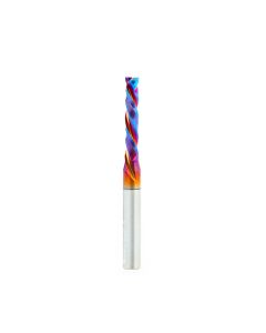 Amana tool 46187-K CNC SC Spektra Extreme tool Life Coated Mortise Compression Spiral 3/16 D x 1 CH 1/4 SHK 2-1/2 Inch Long 2 Flute Router Bit