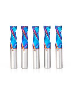 Amana tool 46188-K-5, 5-Pack CNC SC Spektra Extreme tool Life Coated Compression Spiral 1/2 D x 1-1/4 CH x 1/2 SHK x 3 Inch Long 2 Flute Router Bits