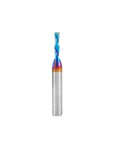 Amana tool 46200-K SC Spektra Extreme tool Life Coated Spiral Plunge 1/8 Dia x 1/2 CH x 1/4 SHK 2 Inch Long Down-Cut Router Bit
