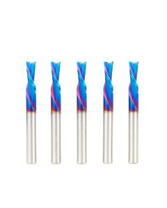 Amana tool 46202-K-5, 5-Pack SC Spektra Extreme tool Life Coated Spiral Plunge 1/4 Dia x 3/4 CH x 1/4 SHK 2-1/2 Inch Long Down-Cut Router Bits
