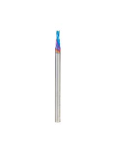 Amana tool 46239-K SC Spektra Extreme tool Life Coated Spiral Plunge 3/32 Dia x 1/4 CH x 1/8 SHK 2 Inch Long Down-Cut Router Bit