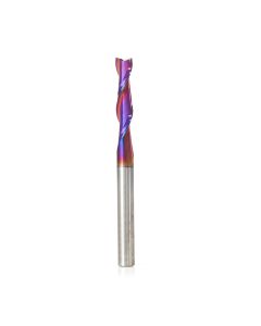Amana tool 46316-K SC Spektra Extreme tool Life Coated Spiral Plunge 1/4 Dia x 1-1/8 CH x 1/4 SHK 3 Inch Long Up-Cut Router Bit