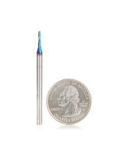 Amana tool 46373-K SC Spektra Extreme tool Life Coated Double Flute Up-Cut Bal Nose Spiral 1/32 R x 1/16 D x 1/4 CH x 1/8 SHK x 2 Inch Long Router Bit