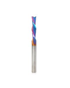 Amana tool 46416-K SC Spektra Extreme tool Life Coated Spiral Plunge 1/4 Dia x 1-1/8 CH x 1/4 SHK 3 Inch Long Down-Cut Router Bit