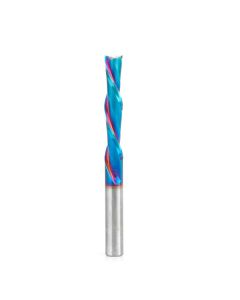 Amana tool 46449-K SC Spektra Extreme tool Life Coated Spiral Plunge 3/8 Dia x 2 CH x 3/8 SHK 4 Inch Long Down-Cut Router Bit