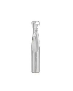 Amana tool 46462 SC Spiral Plunge with Corner Radius for Solid Wood 1/8 R x 1/2 Dia x 1-1/4 CH x 1/2 SHK 3 Inch Long Up-Cut Router Bit