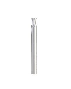 Amana tool 46485 Solid Carbide Double O Flute Plastic Edge Rounding 1/4 D x 1/4 R x 3/8 CH x 1/4 Inch SHK Router Bit