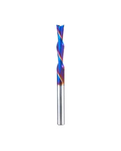Amana tool 46503-K SC Spektra Extreme tool Life Coated Spiral Plunge 1/4 Dia x 1-3/8 CH x 1/4 SHK 3-1/8 Inch Long Down-Cut Router Bit