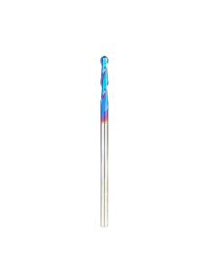 Amana tool 46508-K SC Spektra Extreme tool Life Coated Double Flute Up-Cut Bal Nose Spiral 3/32 R x 3/16 D x 1 CH x 3/16 SHK x 4 Inch Long Router Bit