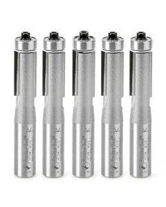 Amana tool 47108-5, 5-Pack Carbide Tipped Flush Trim 1/2 D x 1 CH x 1/2 SHK x 3-1/4 Inch Long Router Bits w/ Lower Bal Bearing