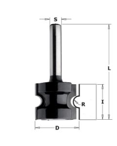 CMT 85401 Contractor Bull Nose Bit, 7/8-inch Diameter, 1/8-inch Radius, 1/4-inch Shank
