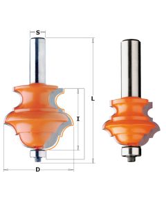 CMT 856.802.11 Multiprofile Bit, 2-3/16-Inch Diameter, 1/2-Inch Shank