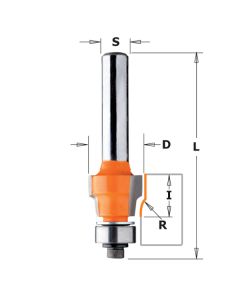 CMT 807.004.11 File-Free Flush Trim Bit for Laminates, 1/64-Inch Radius, 1/2-Inch Shank