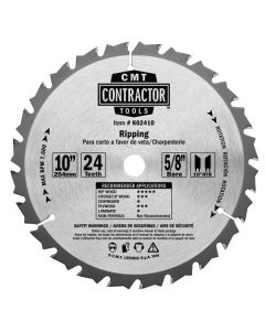 CMT K02412 ITK Contractor Ripping Saw Blade, 12 x 24 Teeth, 10° ATB with 1-Inch bore