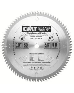 CMT 222.064.08 Industrial Plexiglass and Plastic Saw Blade, 8-Inch x 64 Teeth MATB Grind with 5/8-Inch Bore