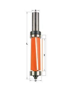 CMT 806.691.11B Flush Trim Bit with Double Bearing, 1-Inch Cutting Length, 1/2-Inch Shank
