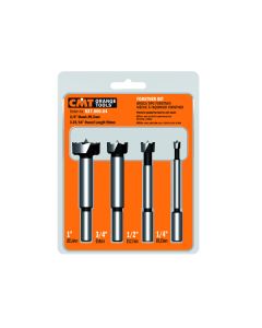 CMT 537.000.04   4-Piece Forstner Bit set,  1/4 -1/2 -3/4 -1-Inch Diameters, 3/8-Inch Shank.