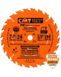 CMT P05018 ITK PLUS Saw Blade for Fast Framing, 5-3/8 X 18 Teeth, 10° ATB + Shear Angle, 10mm Bore