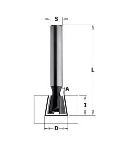CMT 81821 Contractor Dovetail Bit, 9/16-inch Diameter, 7.5
