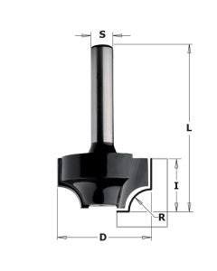 CMT 82706 Contractor Ovolo Bit, 1-inch Diameter, 1/4-inch Radius, 1/4-inch Shank