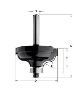 CMT 84602 Contractor Ogee with Fillet Bit, 1-5/8-inch Diameter, 1/4-inch Radius, 1/4-inch Shank