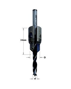 CMT 521.001.11 Adjustable Countersink, Diameter from 7/16-Inch to 19/32-Inch.
