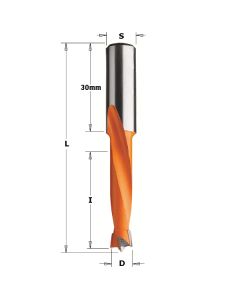 CMT 311.040.11 Dowel Drill, 5/32-Inch Diameter, 10x30mm Shank, Right-Hand Rotation