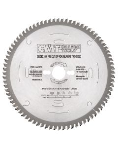 CMT 283.064.09M Industrial Melamine & Fine Cut-Off Saw Blade, 220mm (8-43/64-Inch) X 64 Teeth 40° ATB with 30mm Bore