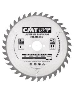 CMT 291.160.24H General Purpose Saw Blade, 160mm (6-5/16-Inch) X 24 Teeth 15° ATB with 20mm Bore