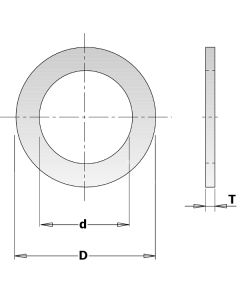 CMT 299.218.00 Reduction Ring for Saw Blades, 5/8-Inch Diameter X 10mm Bore