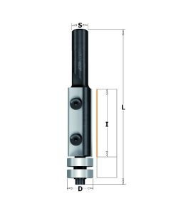 CMT 657.992.11 Insert Carbide Flush Trim Bit, 3/4-Inch Diameter, 1/2-Inch Shank