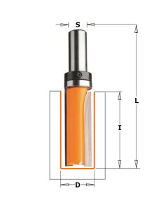 CMT 812.158.11B Pattern Bit with Bearing, 1/4-Inch Shank, 5/8-Inch Diameter