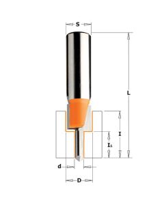CMT 813.601.11 Screw Slot Bit, 1/2-Inch Diameter, 1/2-Inch Shank