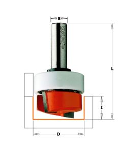 CMT 852.503.11B Dado & Planer Bit with Bearing, 1/2-Inch Shank, 1-1/4-Inch Diameter