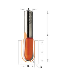 CMT 814.627.11 Round Nose Bit, 1/2-Inch Shank, 1/4-Inch Radius