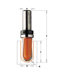 CMT 814.690.11B Round Nose Bit, 3/8-Inch Radius, 1/2-Inch Shank