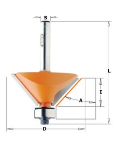 CMT 836.190.11 Chamfer Bit, 1/4-Inch Shank, 7/8-Inch Diameter