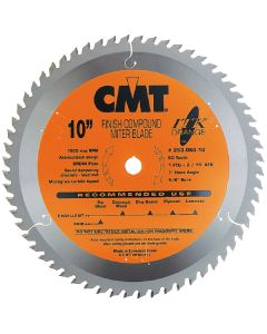 CMT 253.072.12 ITK Industrial Finish Sliding Compound Miter Saw Blade, 12-Inch x 72 Teeth 1FTG+2ATB Grind with 1-Inch Bore